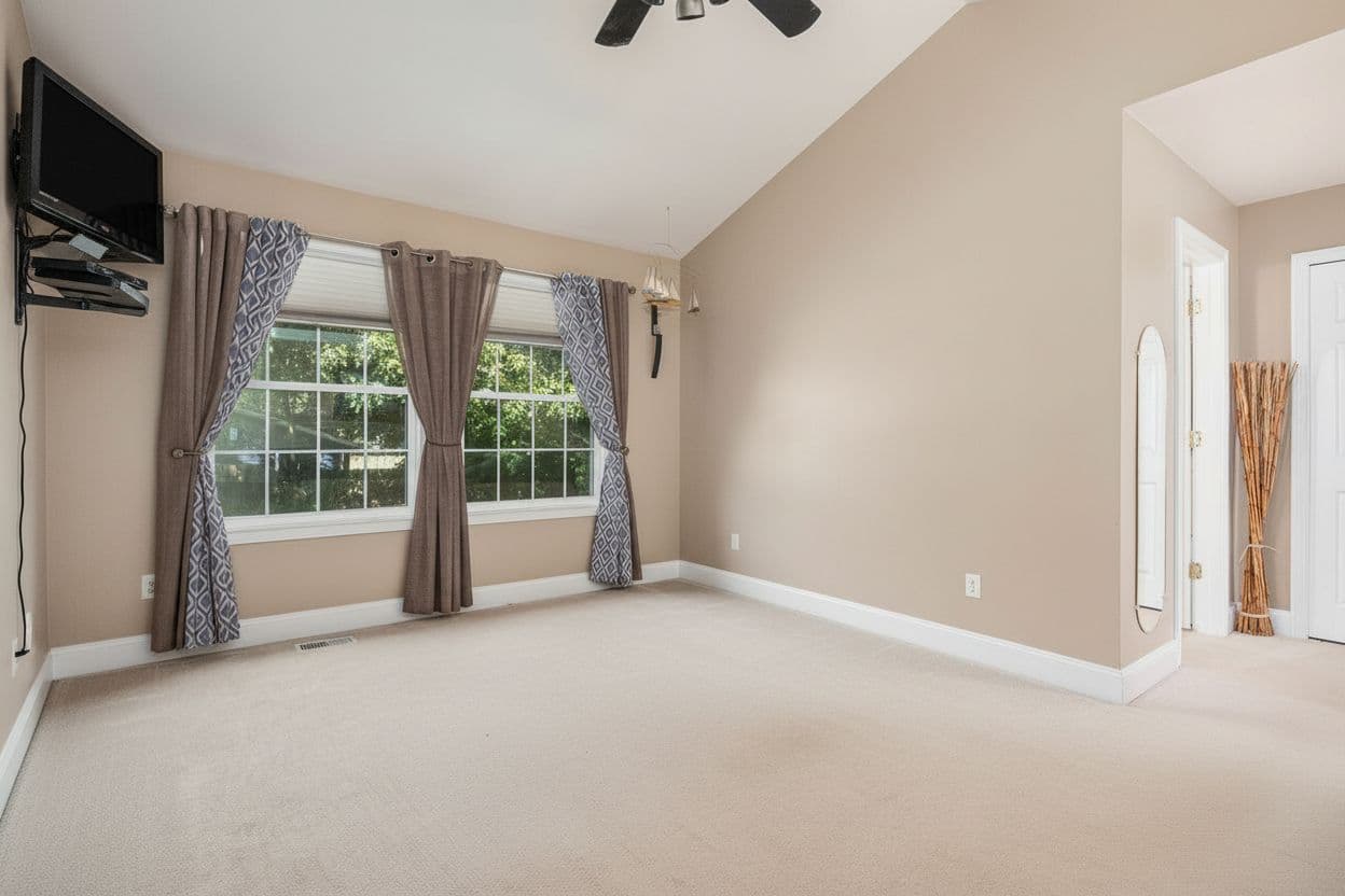 Room virtually staged in Modern style with StageHQ AI virtual staging