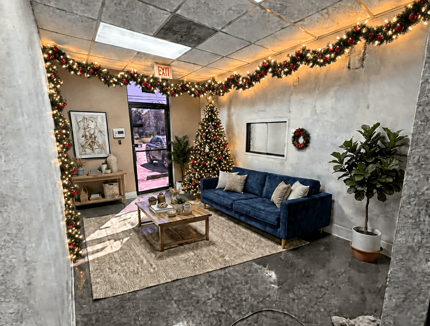 Room virtually staged in Modern style with StageHQ AI virtual staging