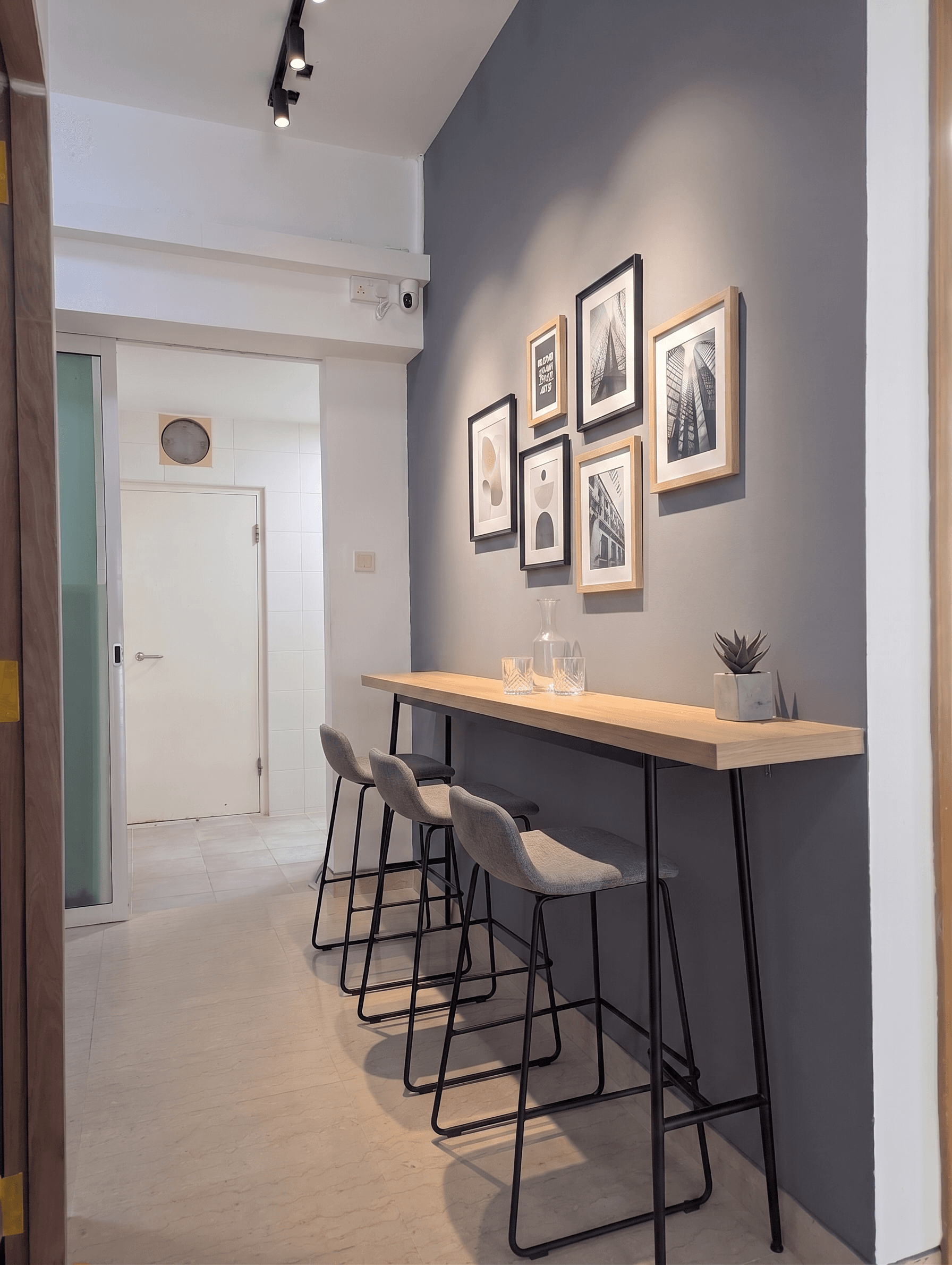 Room virtually staged in Modern style with StageHQ AI virtual staging