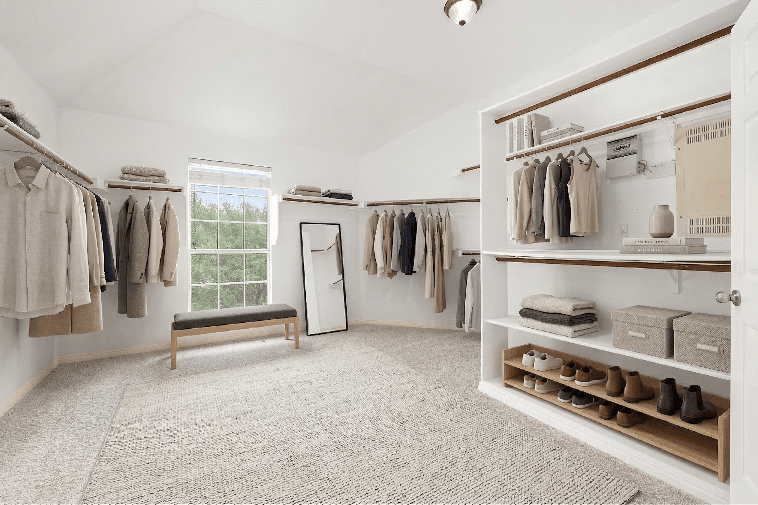 Room virtually staged in Modern style with StageHQ AI virtual staging