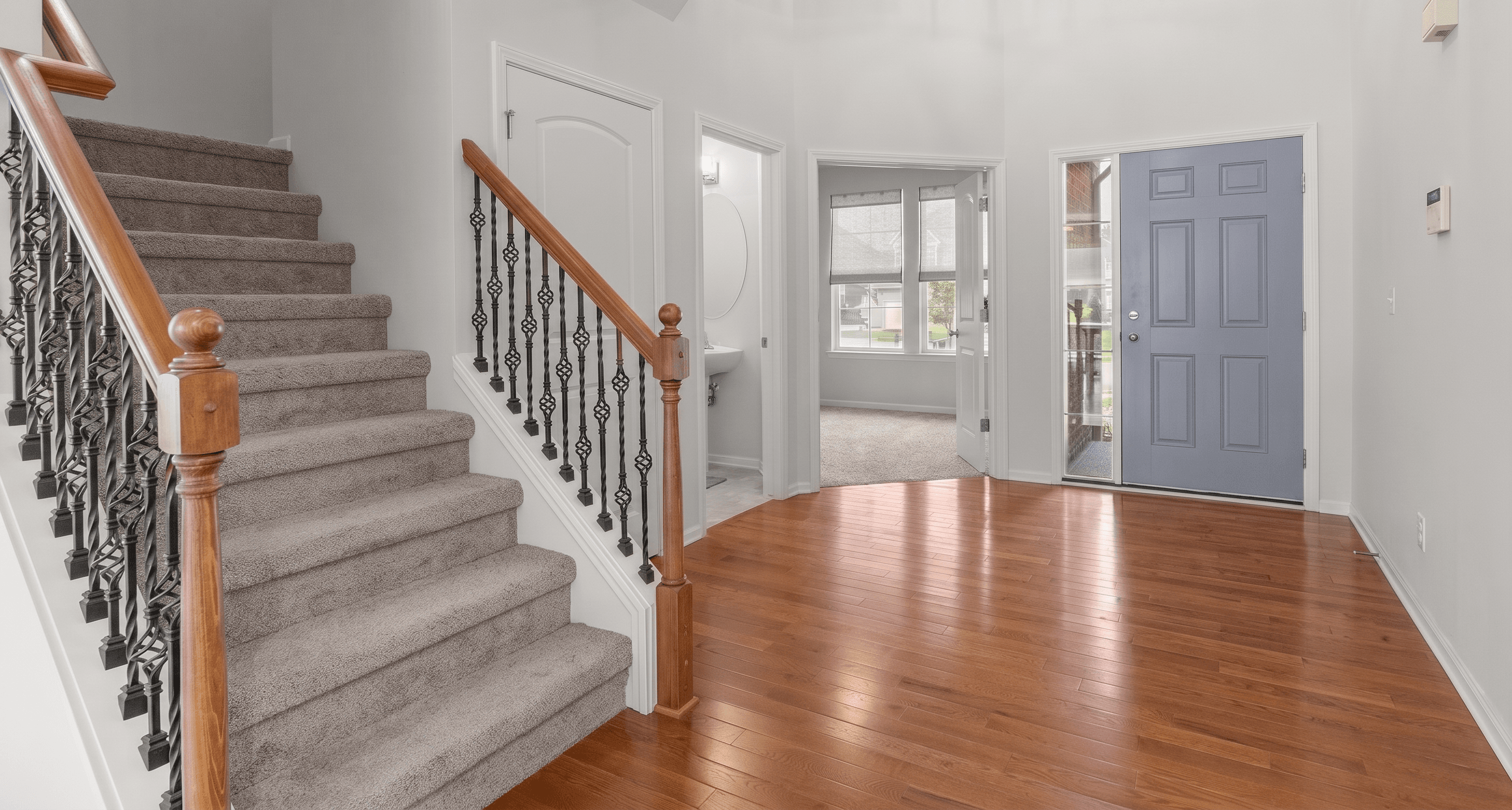 Room virtually staged in Modern style with StageHQ AI virtual staging