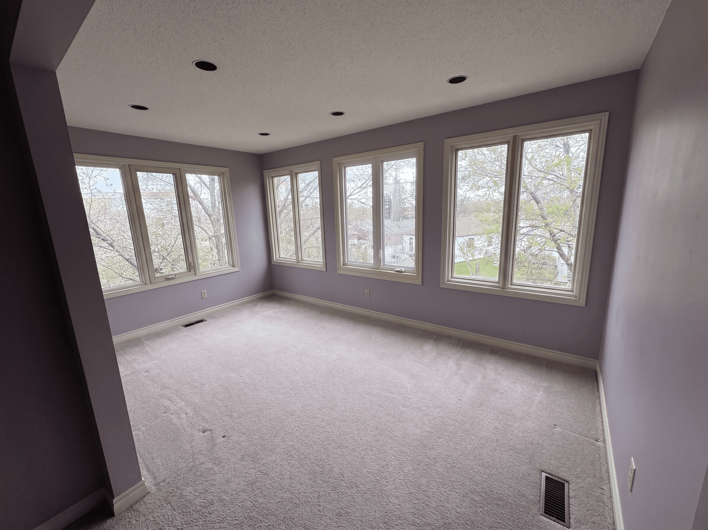 Room virtually staged in Modern style with StageHQ AI virtual staging