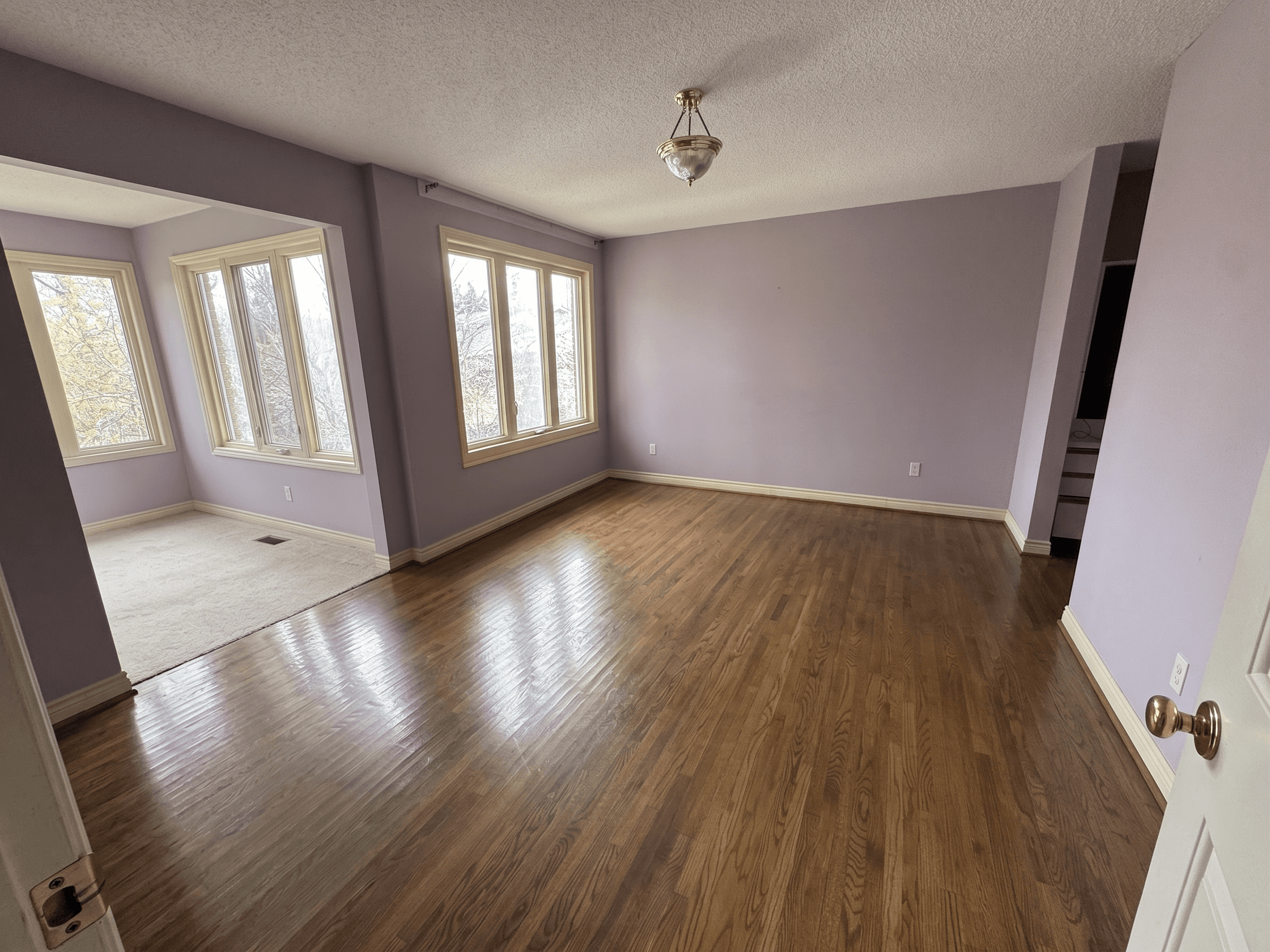 Room virtually staged in Modern style with StageHQ AI virtual staging
