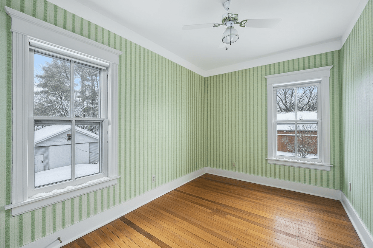 Room virtually staged in Modern style with StageHQ AI virtual staging