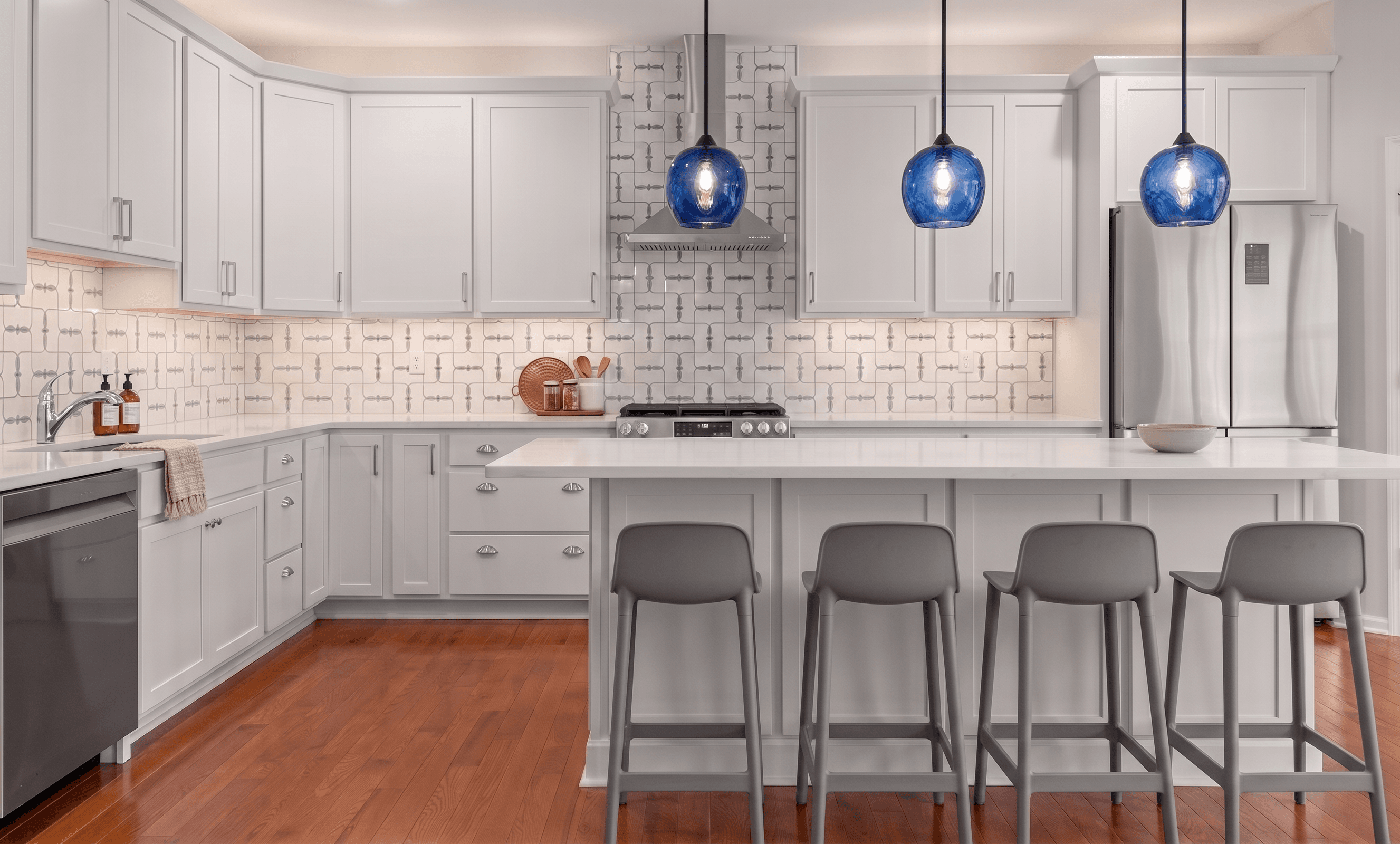 Room virtually staged in Modern style with StageHQ AI virtual staging