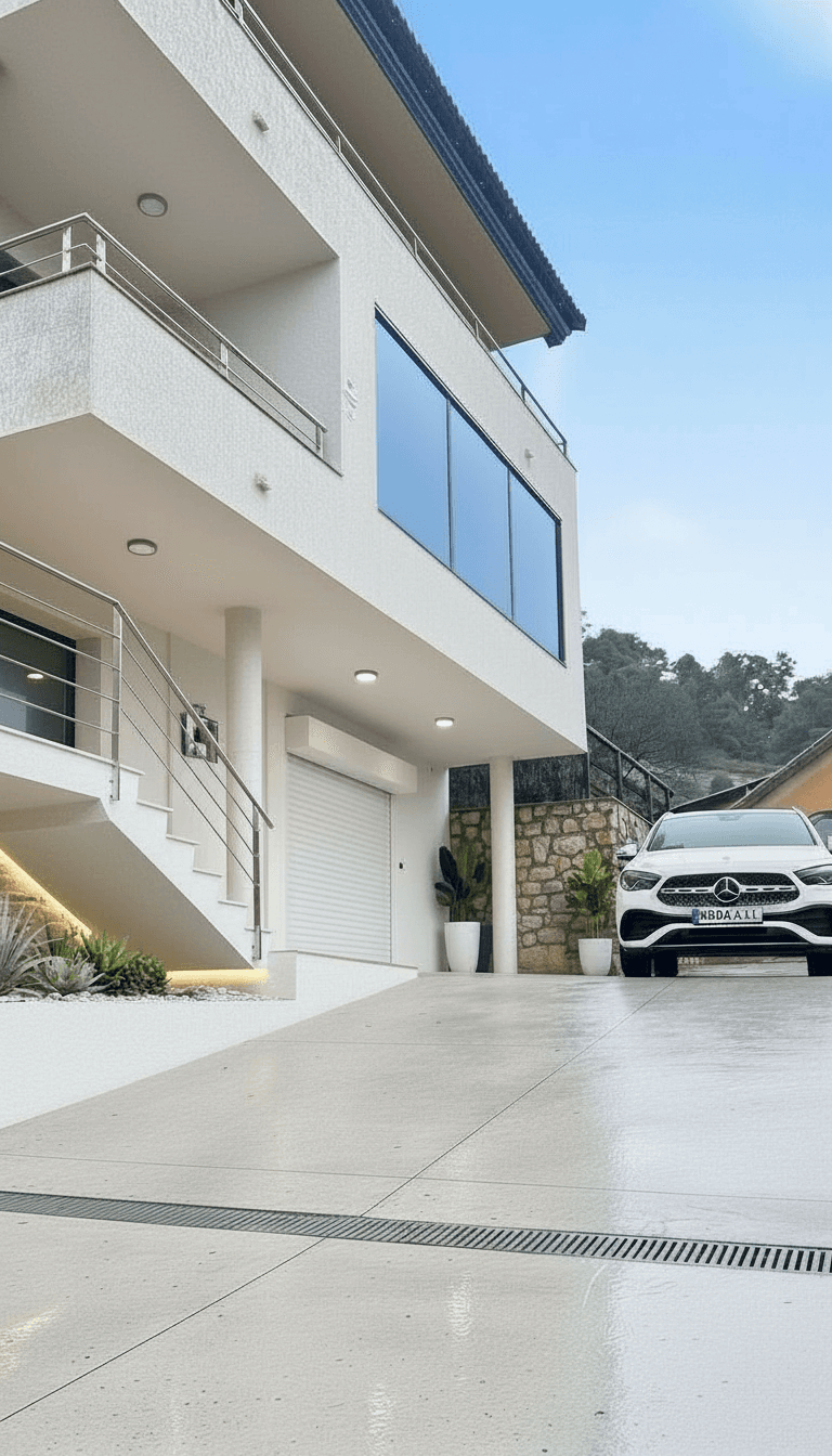 Garage virtually staged in Modern style with StageHQ AI virtual staging