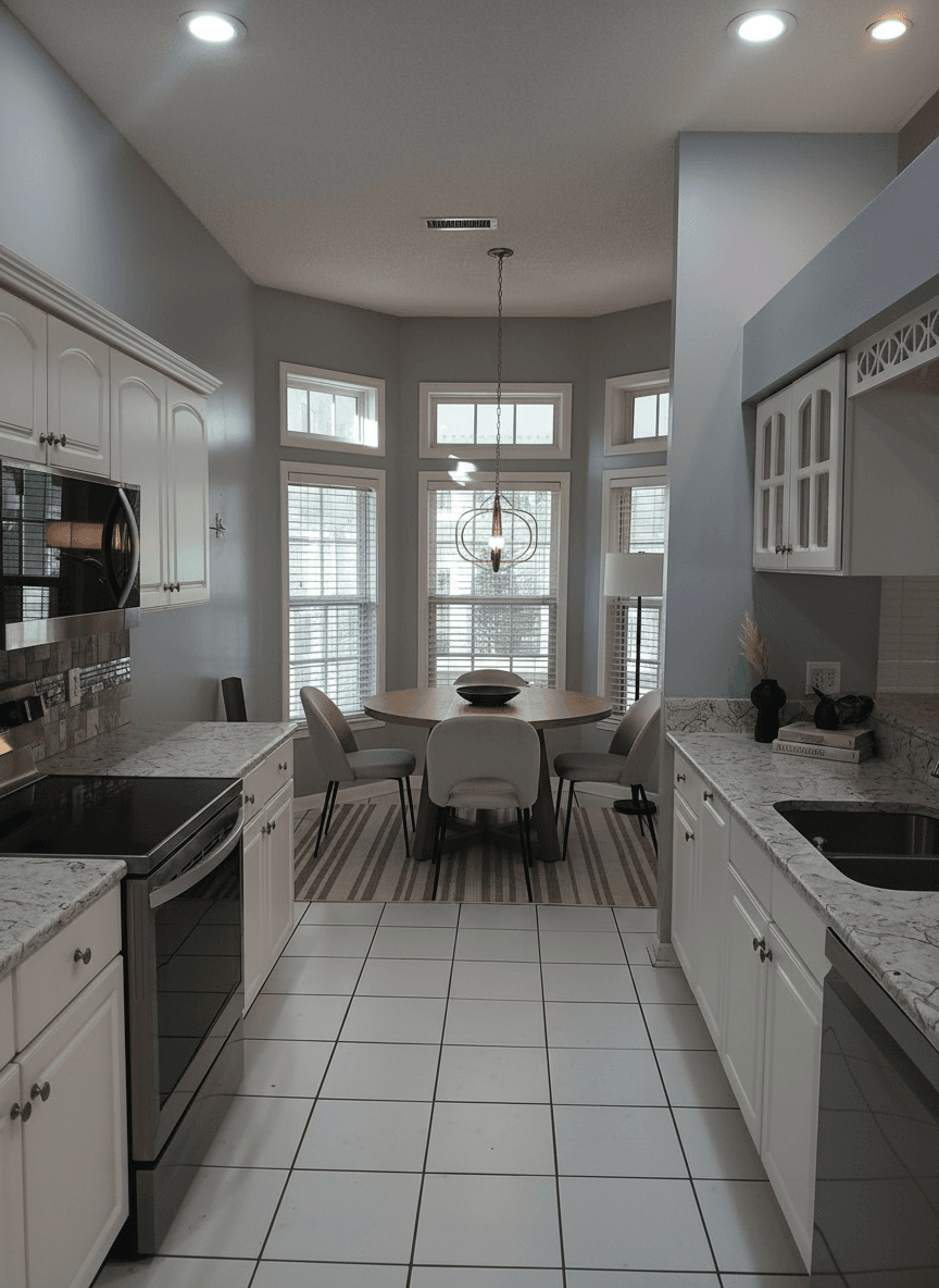 Living Room virtually staged in Modern style with StageHQ AI virtual staging