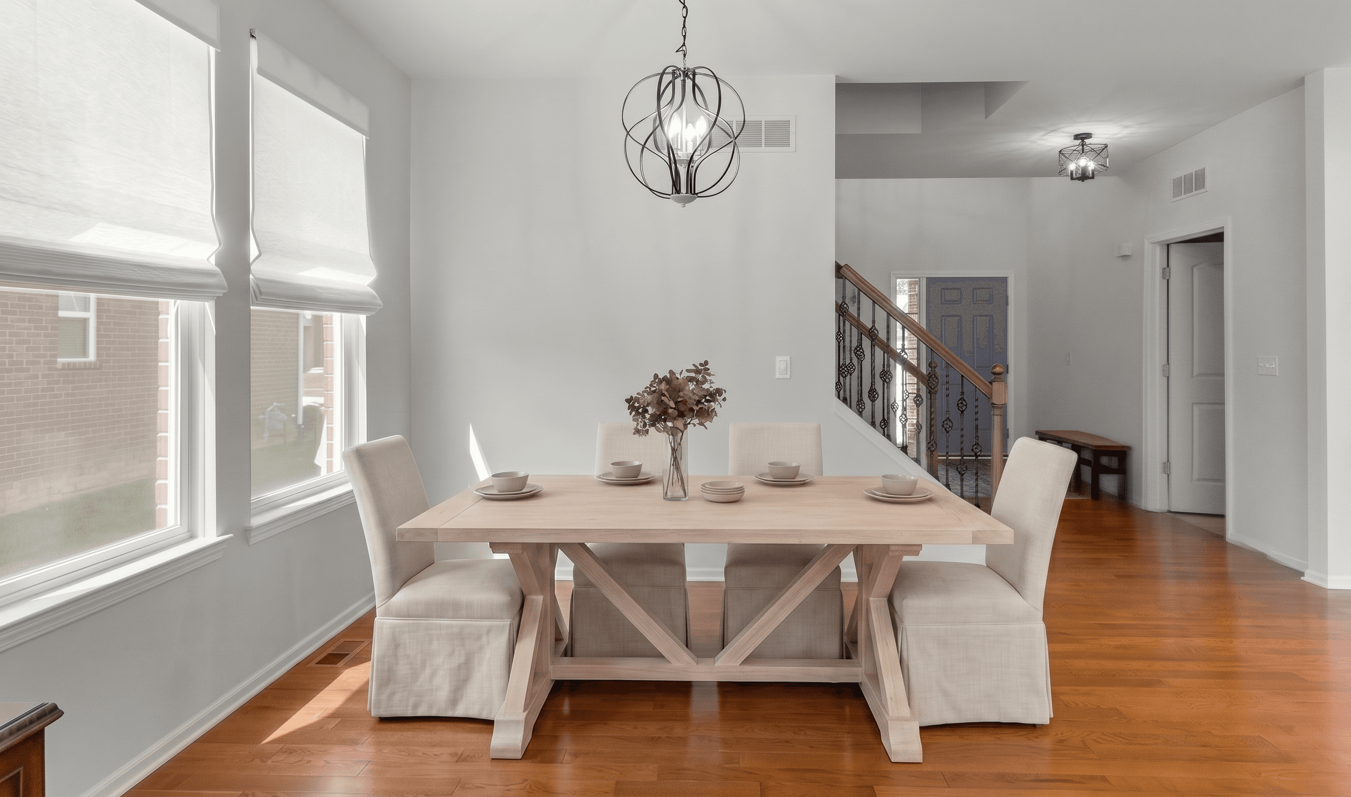 Room virtually staged in Modern style with StageHQ AI virtual staging