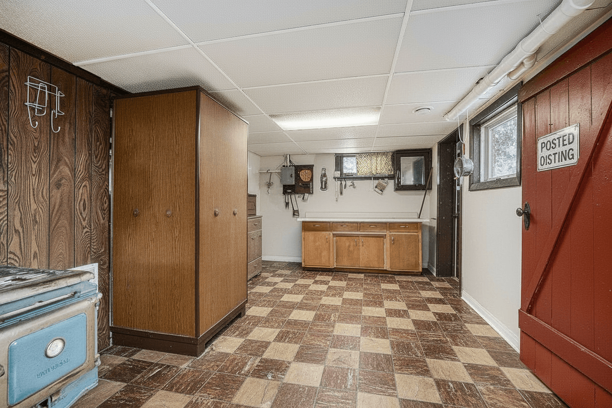 Room virtually staged in Modern style with StageHQ AI virtual staging