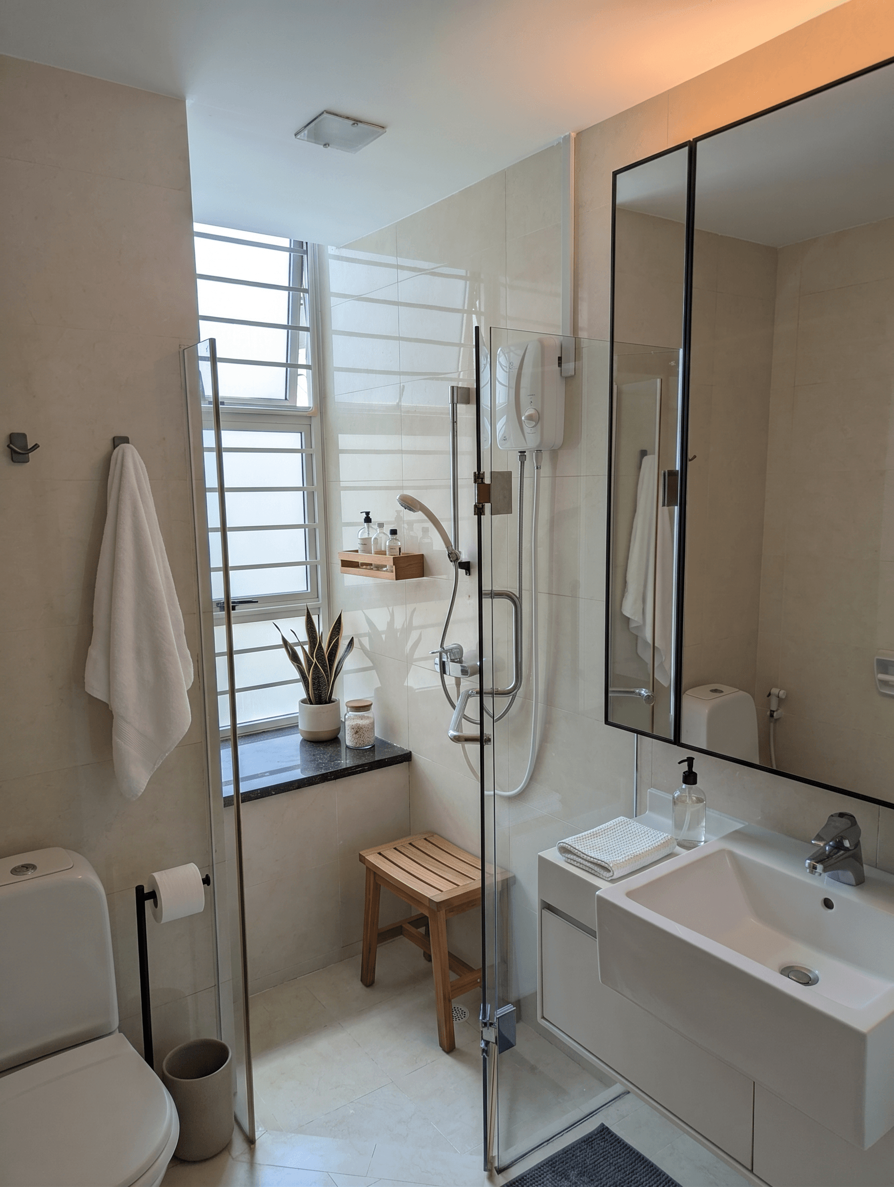 Room virtually staged in Modern style with StageHQ AI virtual staging