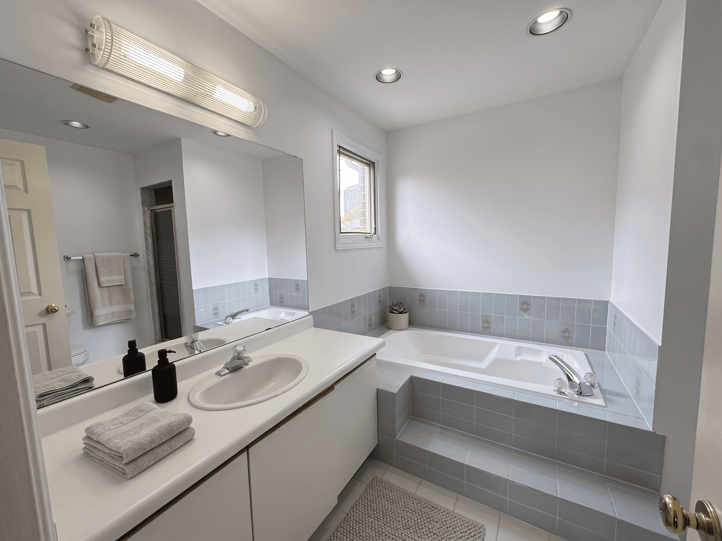 Living Room virtually staged in Modern style with StageHQ AI virtual staging