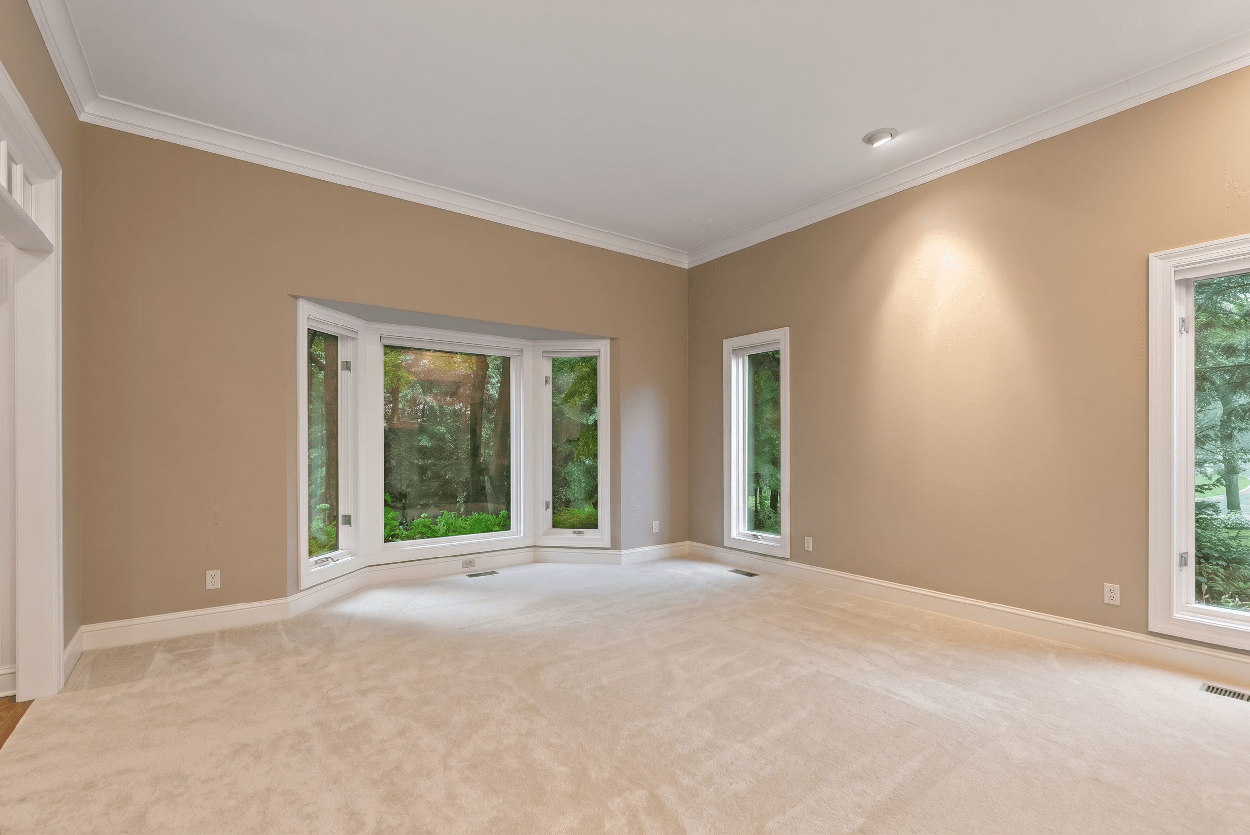Room virtually staged in Modern style with StageHQ AI virtual staging
