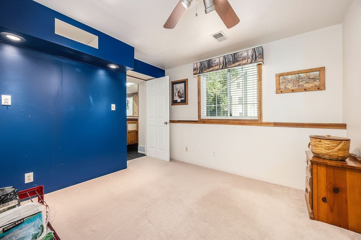 Room virtually staged in Modern style with StageHQ AI virtual staging