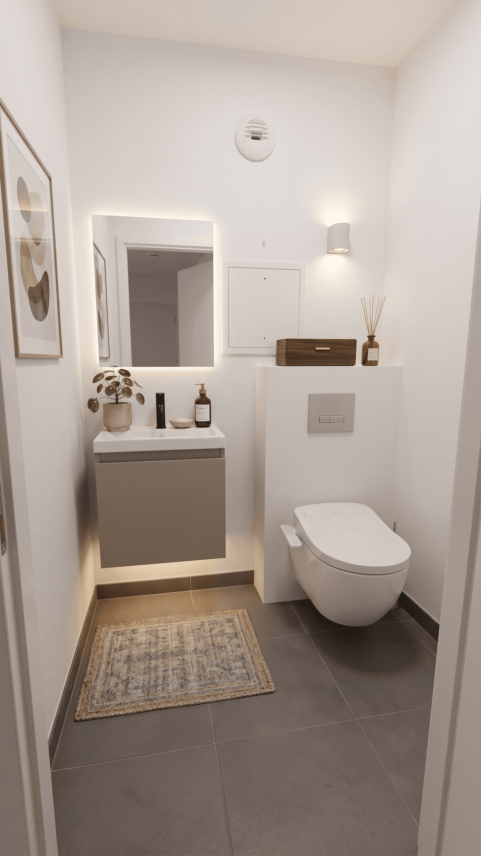 Room virtually staged in Modern style with StageHQ AI virtual staging