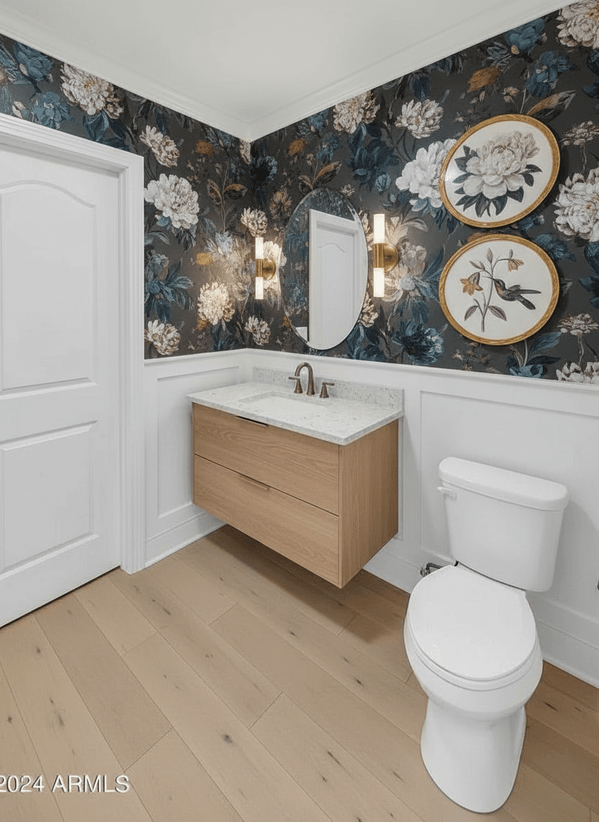 Room virtually staged in Modern style with StageHQ AI virtual staging