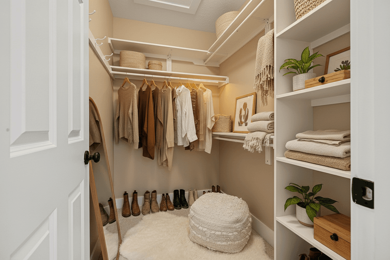 Room virtually staged in Modern style with StageHQ AI virtual staging