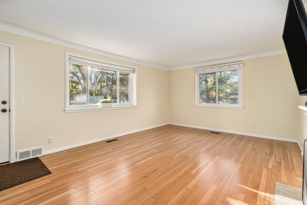 Room virtually staged in Modern style with StageHQ AI virtual staging