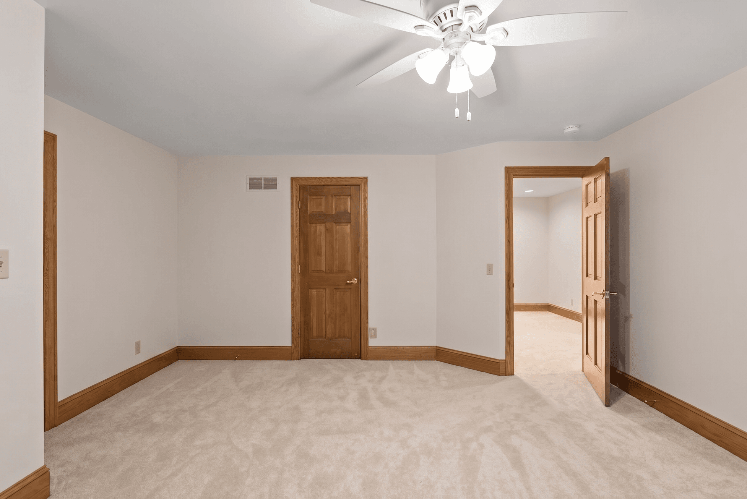 Room virtually staged in Modern style with StageHQ AI virtual staging