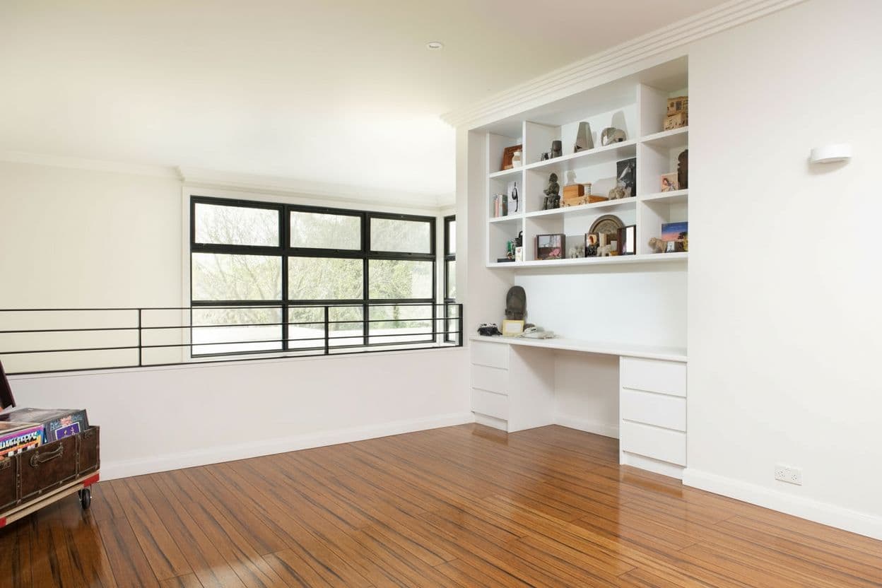 Room virtually staged in Modern style with StageHQ AI virtual staging