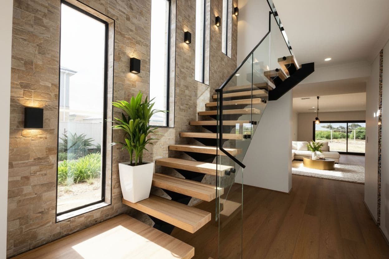 Living Room virtually staged in Modern style with StageHQ AI virtual staging