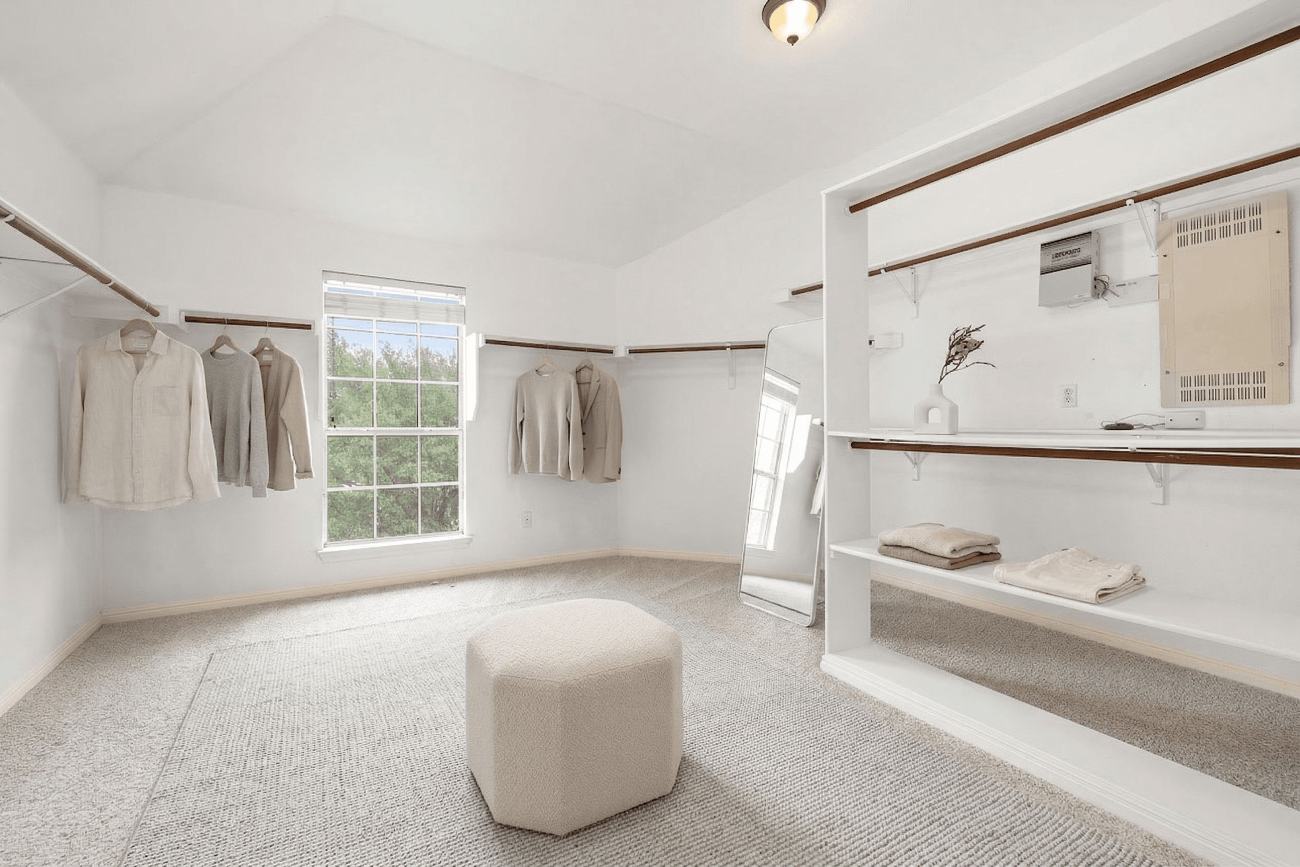 Room virtually staged in Minimalist style with StageHQ AI virtual staging