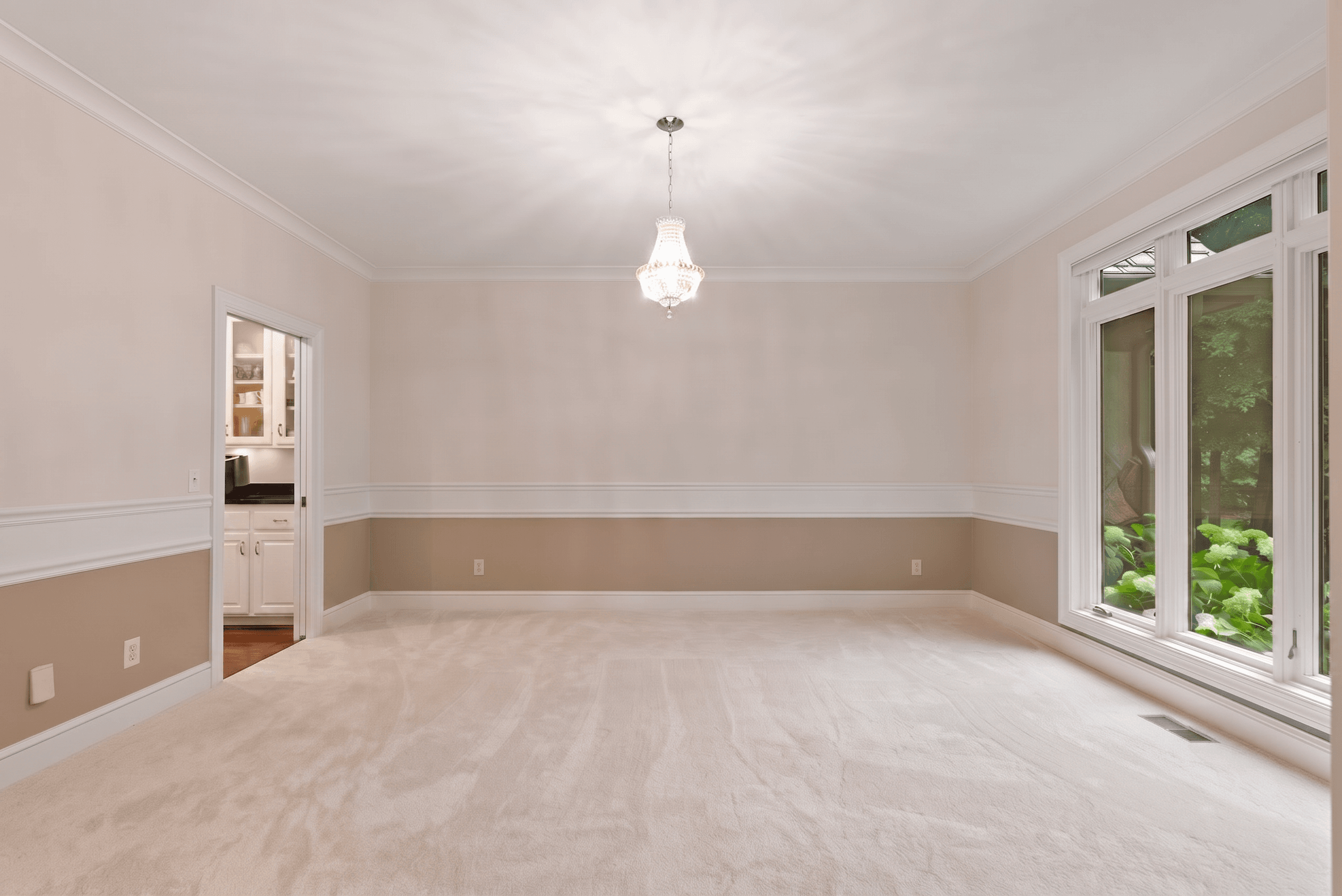Room virtually staged in Modern style with StageHQ AI virtual staging