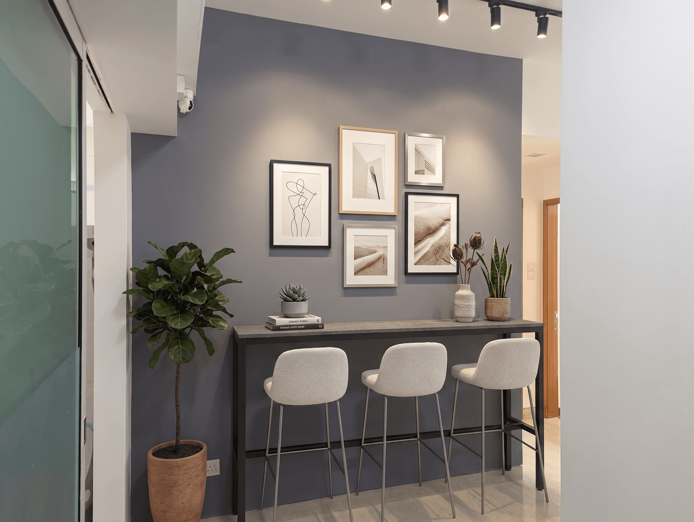 Living Room virtually staged in Modern style with StageHQ AI virtual staging