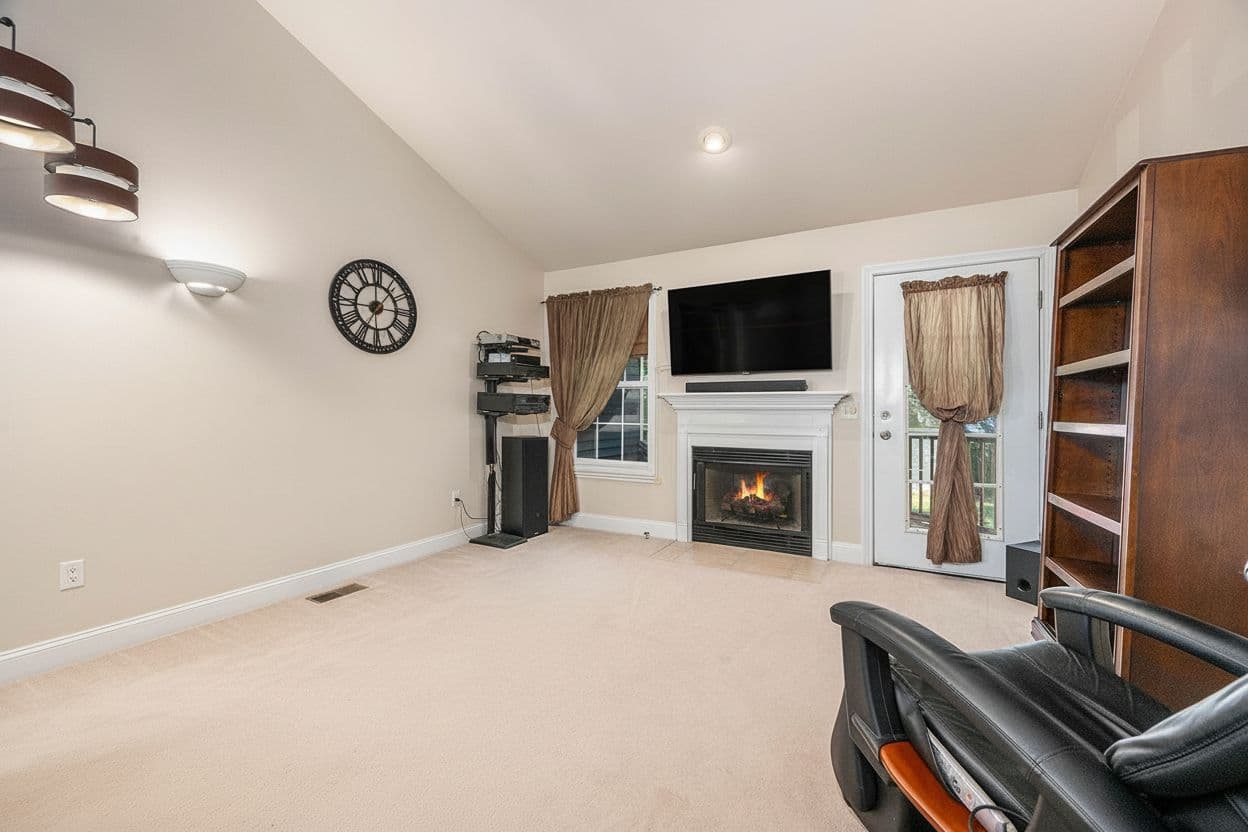 Room virtually staged in Modern style with StageHQ AI virtual staging