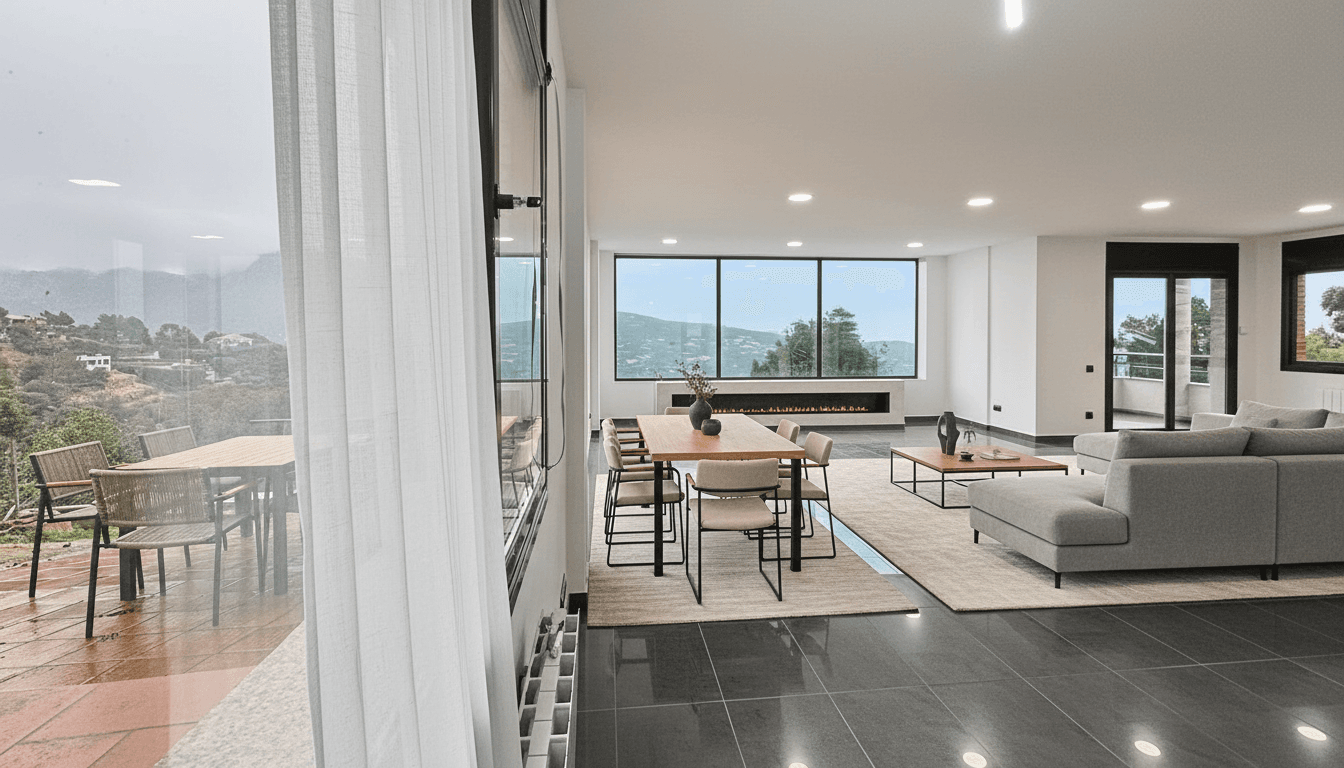 Living Room virtually staged in Luxury style with StageHQ AI virtual staging