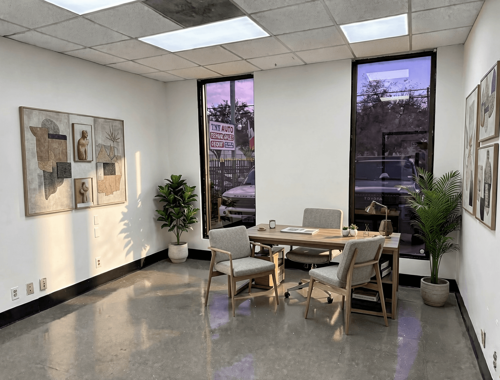Room virtually staged in Modern style with StageHQ AI virtual staging