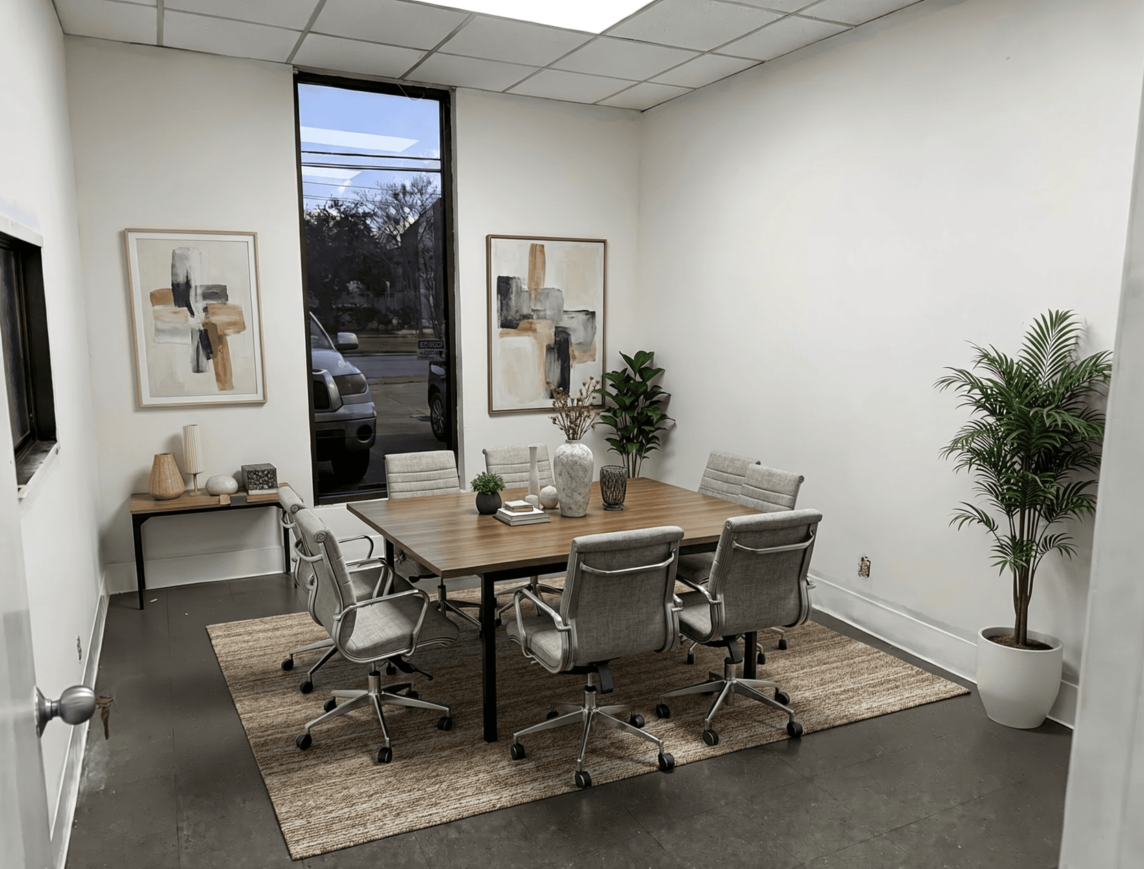 Room virtually staged in Modern style with StageHQ AI virtual staging