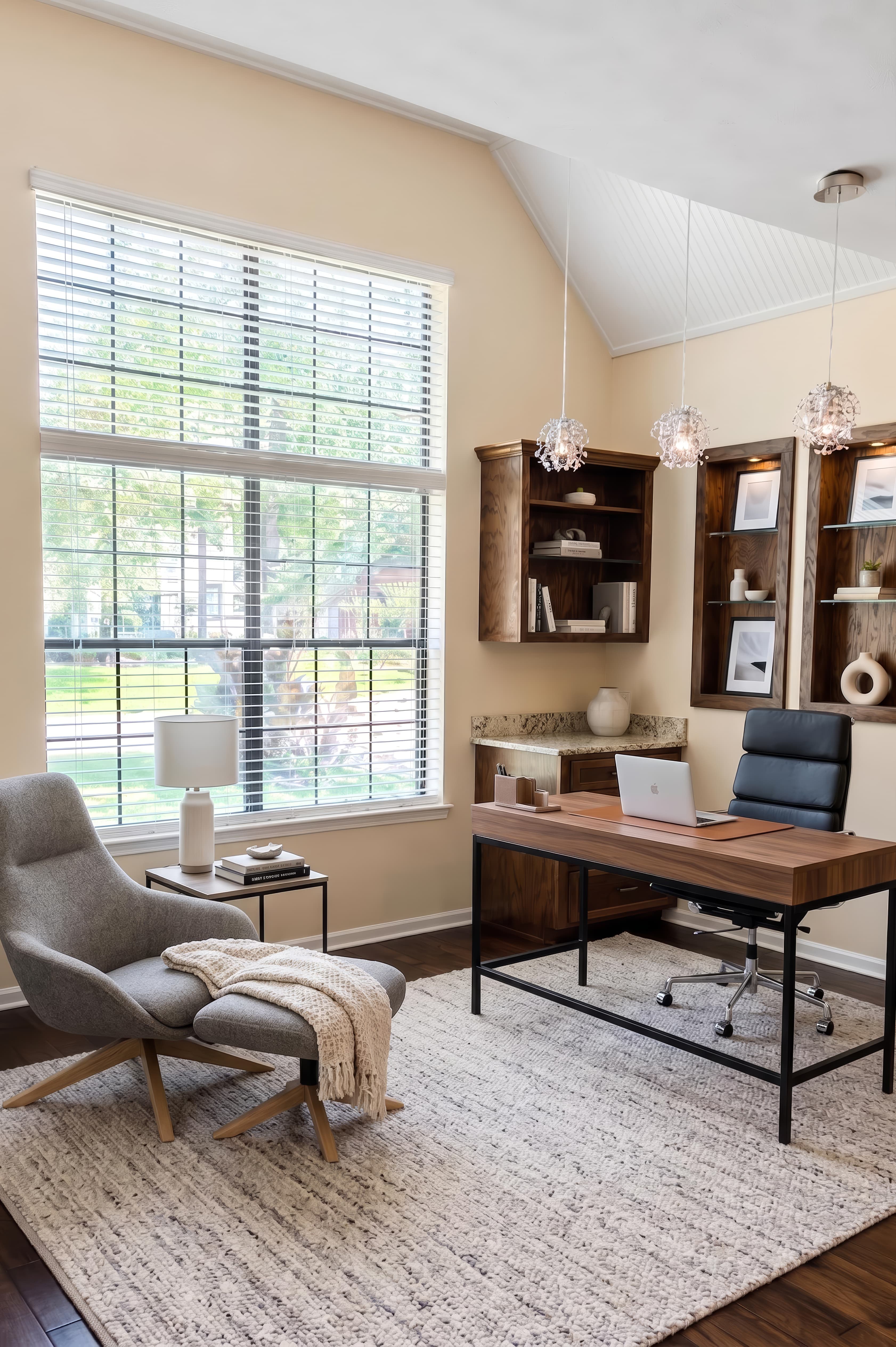 Living Room virtually staged in Modern style with StageHQ AI virtual staging