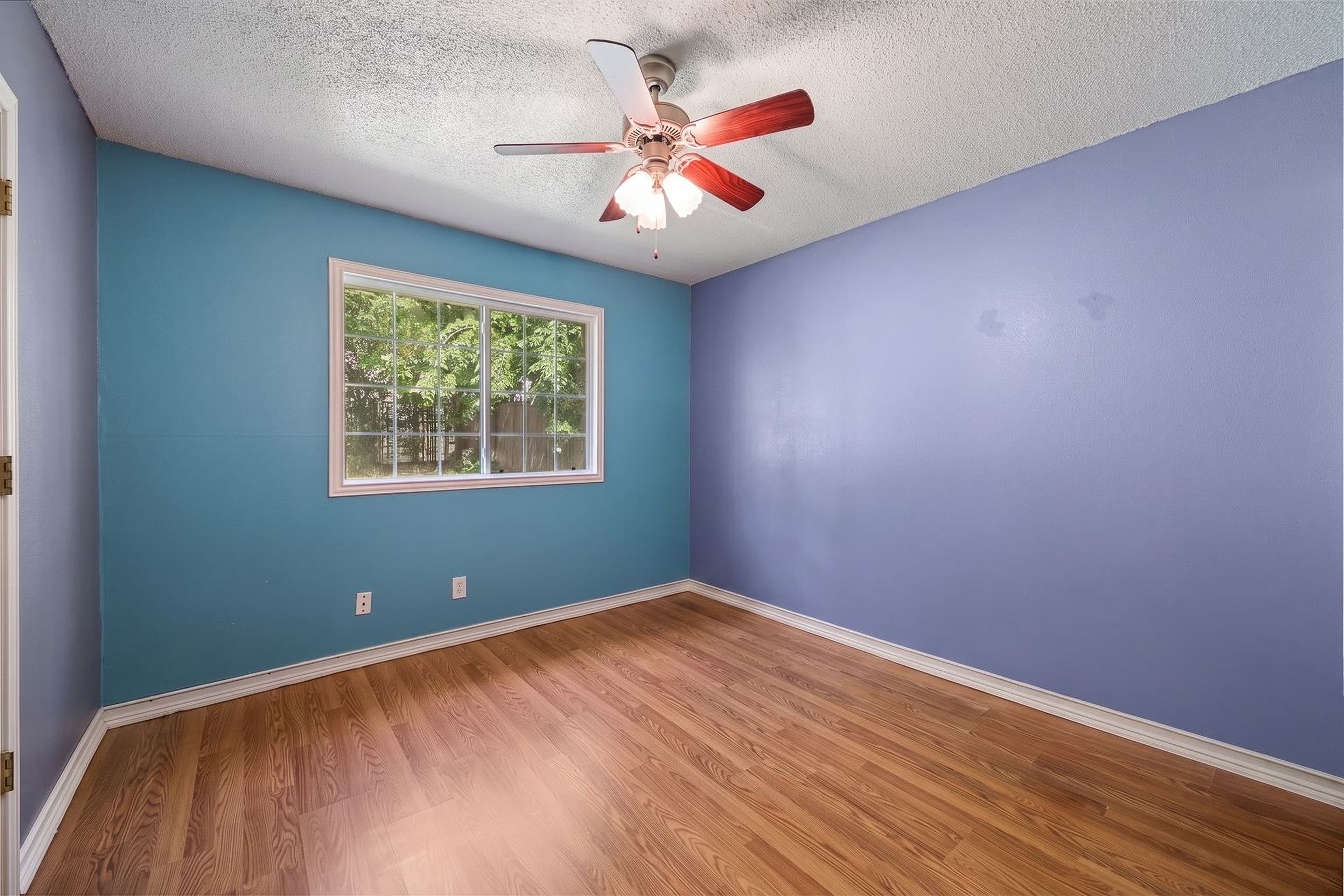 Room virtually staged in Modern style with StageHQ AI virtual staging