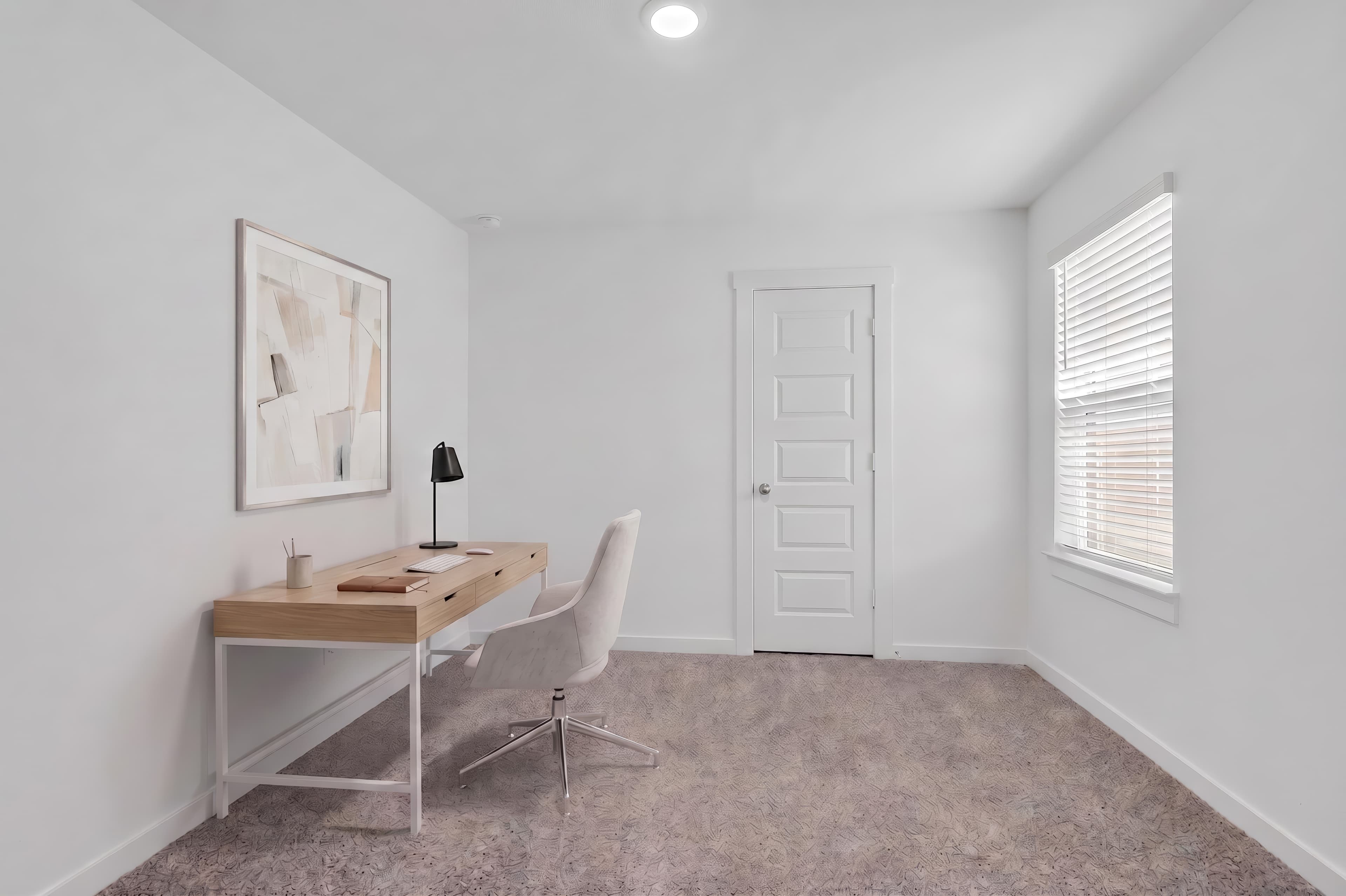Room virtually staged in Modern style with StageHQ AI virtual staging