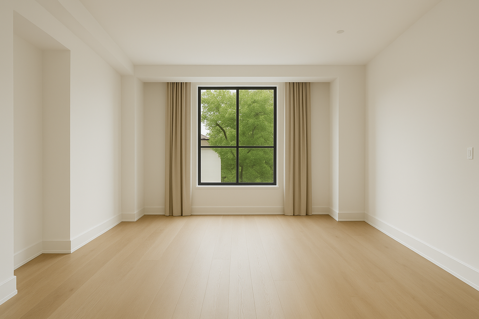 Plain Dining Room - Before Modern AI Staging